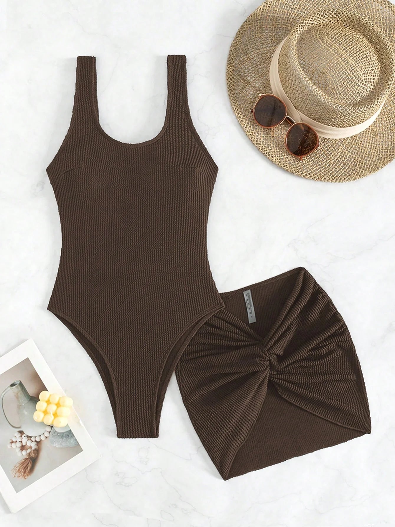 Conjunto Maiô + Saia Ana