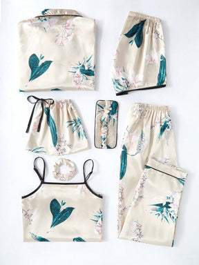 Conjunto Pijama 7 Peças Floral
