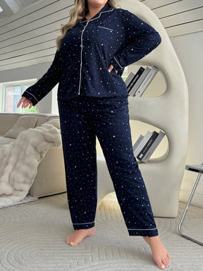 Pijama Plus Size Noite Estrelada