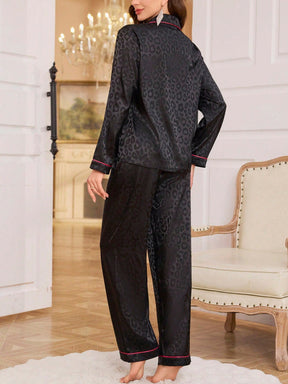Pijama Cetim Noite Felina